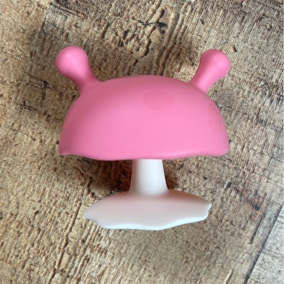 Mushroom Teether Nuby Wood Pig Teether Butterfly Popsicle Pop Its Toys Baby - Picture 5 of 7